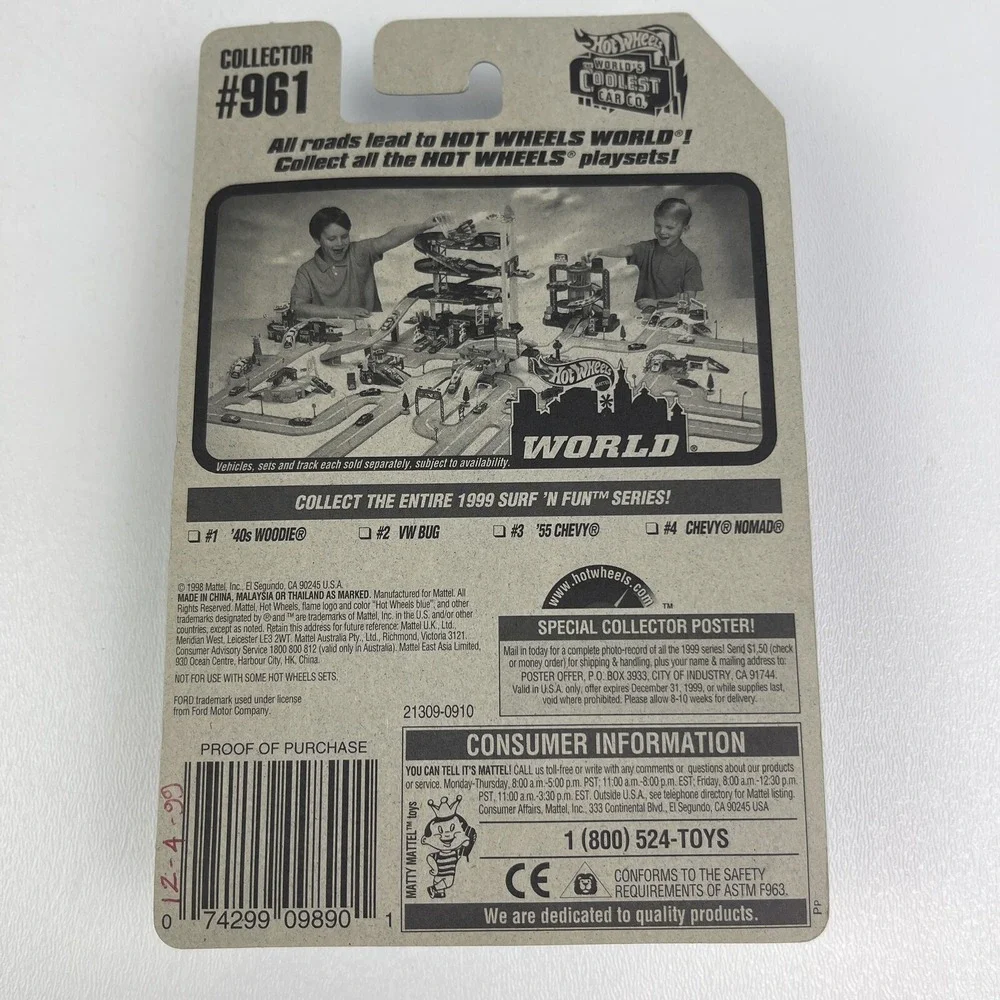 Hot Wheels 40 Woodie Surf And Fun Series Metalflake Purple